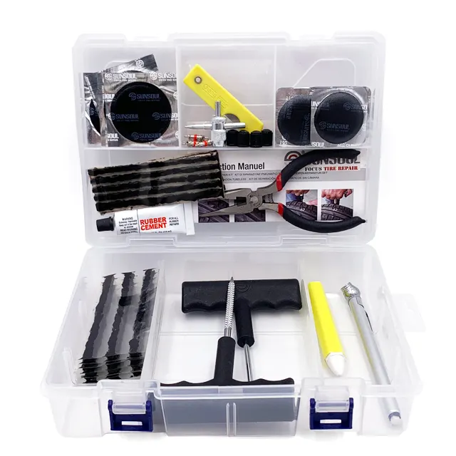 ABTK09 sunsoul  Emergency Tubeless kits Tire Repair Tool Set tire patches repair kit