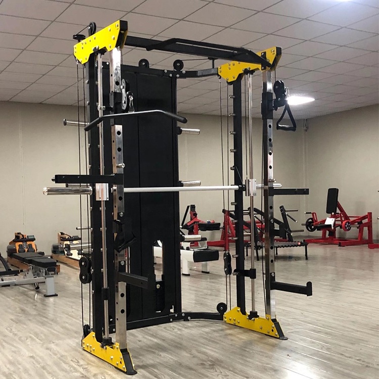 Multi-functional 3d squat fitness equipments smith training machine