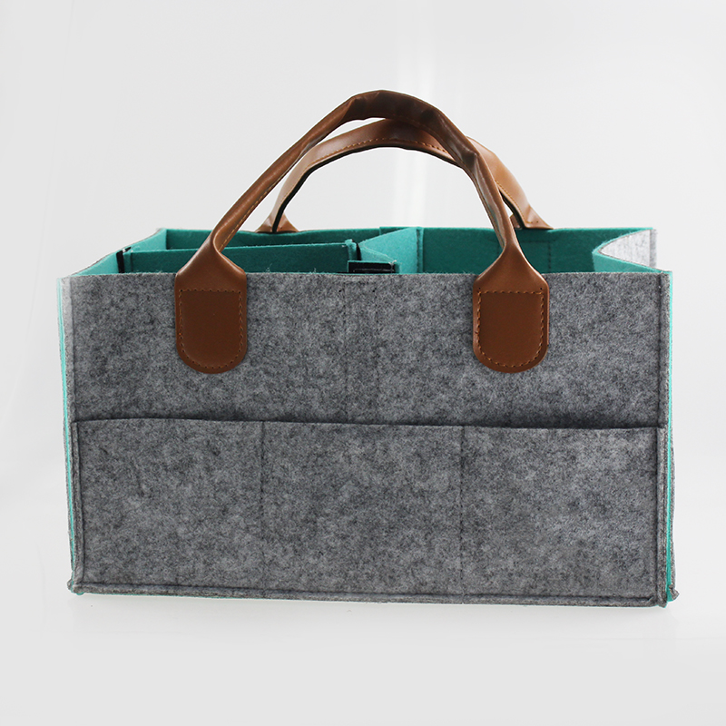 Hot sale Customized Color Storage Felt Diaper Bag