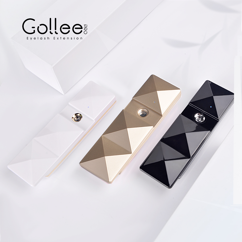 Gollee, распылитель с логотипом, золотистый увлажнитель для лица, розовый распылитель для наращивания ресниц, удобный мини-распылитель для лица Nano мистер
