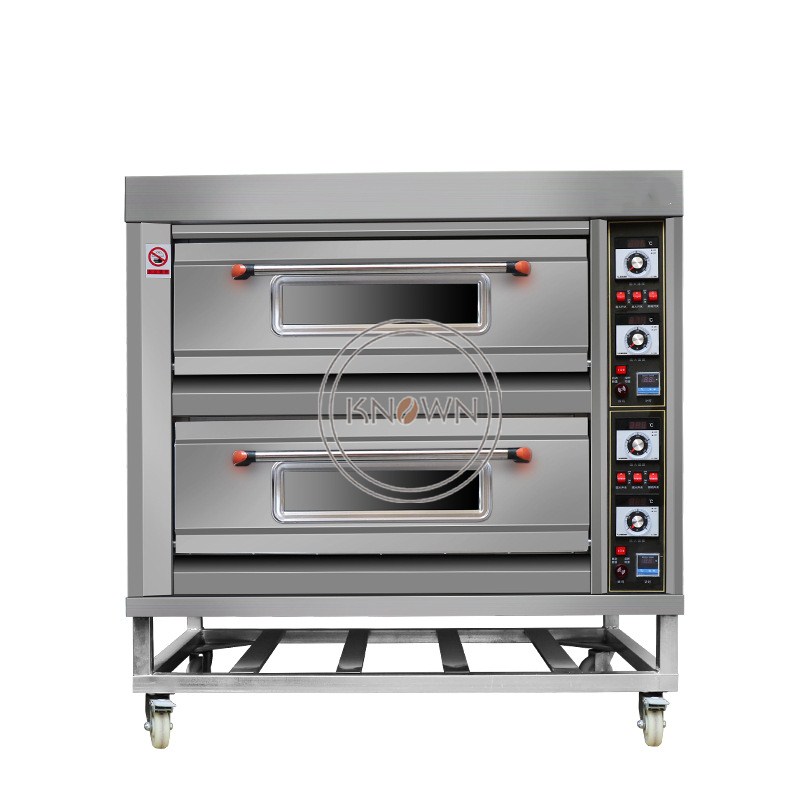Electric Bread Baking Oven Machine with 2 Trays Small Pita Rotary Oven Bakery Equipment Pizza Making Machines