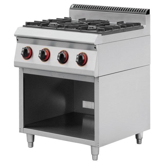 Stainless steel gas stove cooker with 4 range burners Commercial Gas Range BN600-G608C
