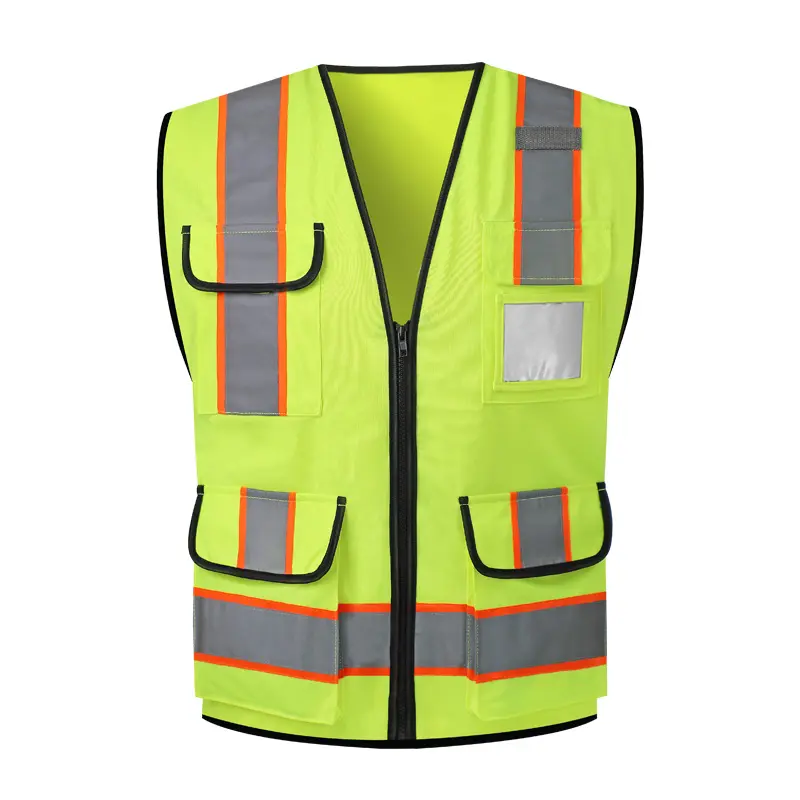 High Visibility Vest Work wear Reflective Vest High Visibility Safety Vest with Pockets