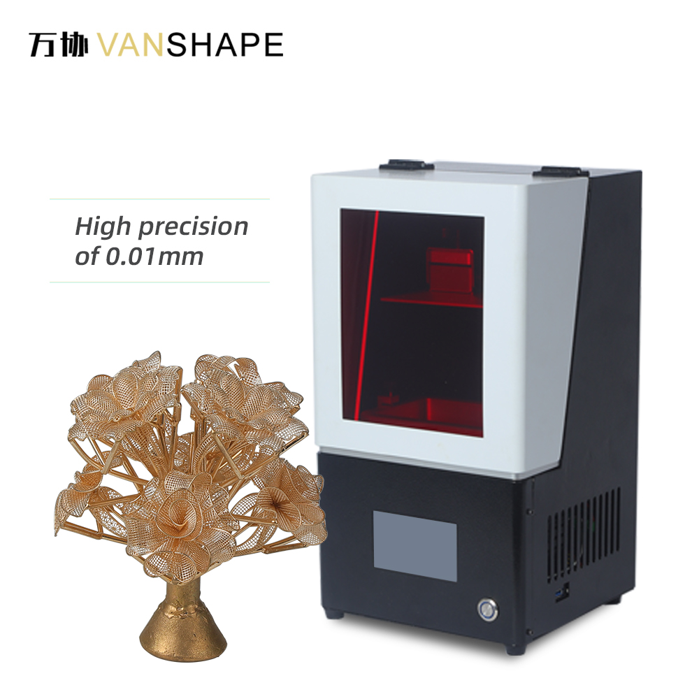 Фотополимерный 3D принтер Vanshape для ювелирных изделий, высокое разрешение, УФ светодиодный ЖК 3D принтер
