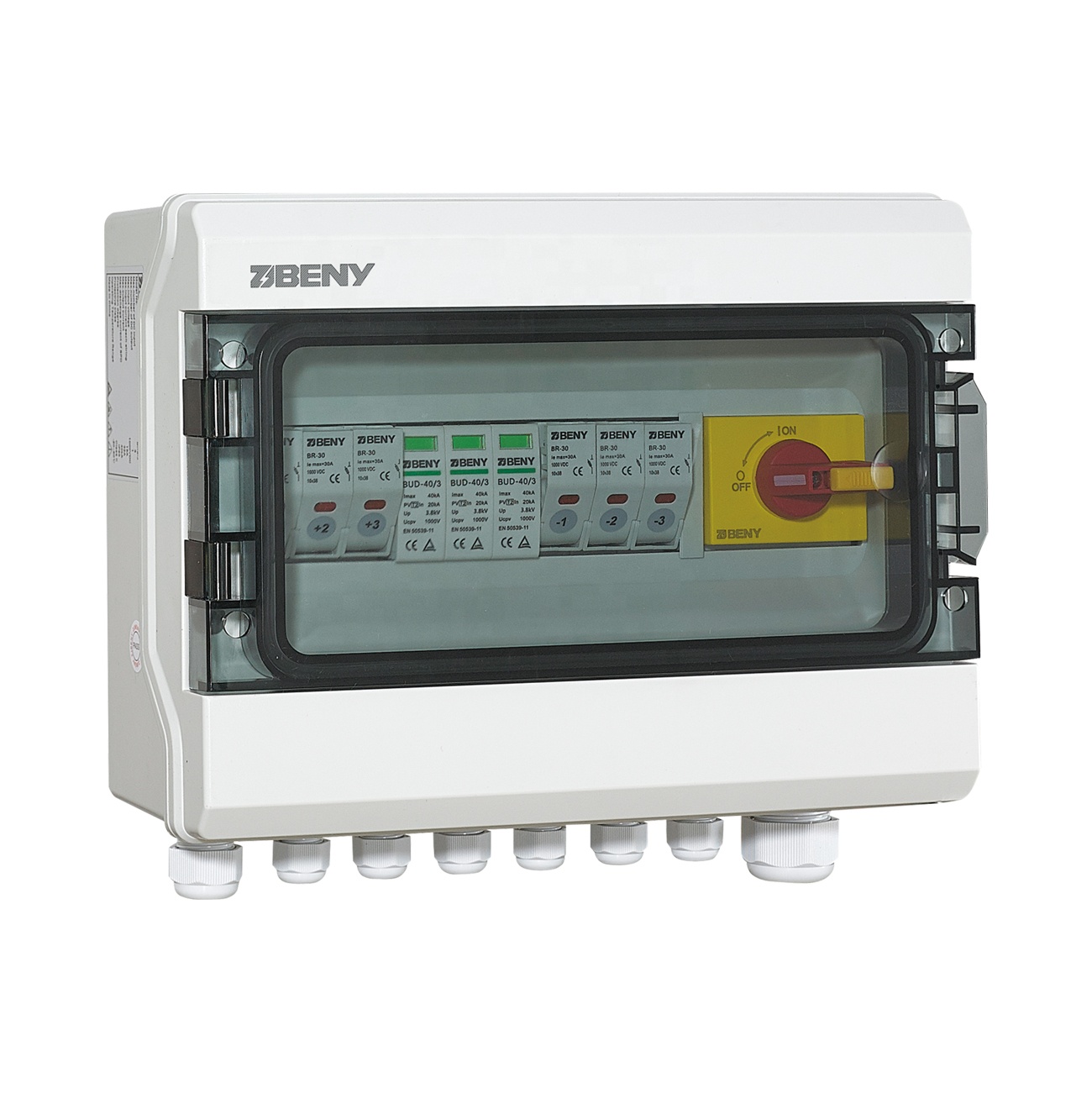 1000V 3 Strings Input 1 Output Solar Combiner Box integrated True DC Components