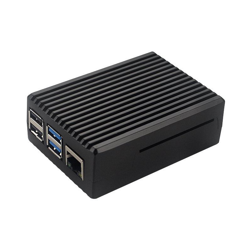 Корпус из алюминиевого сплава для Raspberry Pi 4 черная коробка металлическая оболочка пассивная охлаждающая коробка для Raspberry Pi 4 Модель B