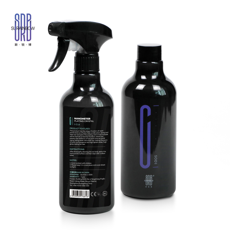 Hot sale sprayable crystal quick coating agent super hydrophobic nano water plating crystal 500ml C16