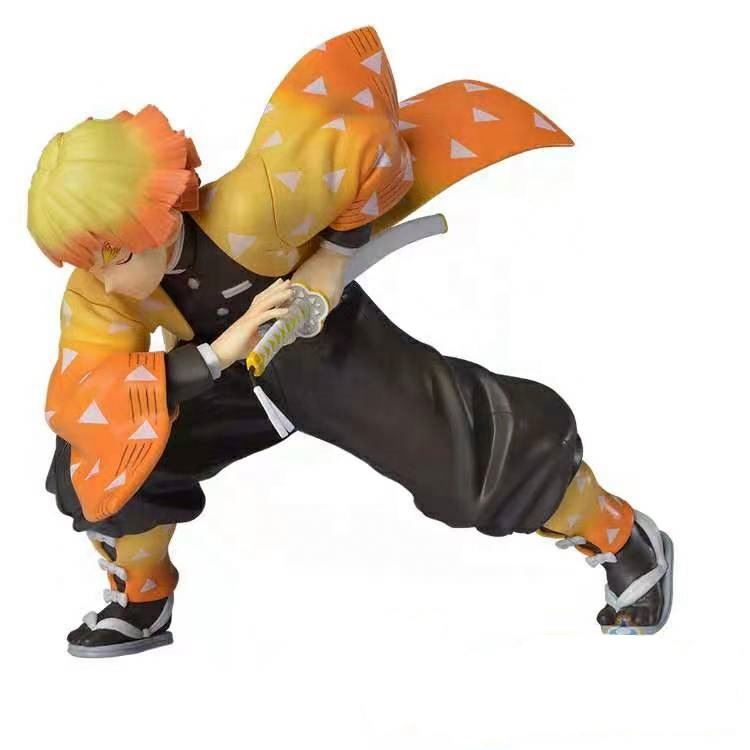 18cm GK demon slayer kimetsu no yaiba Agatsuma Zenitsu battle version action figure PVC model toys