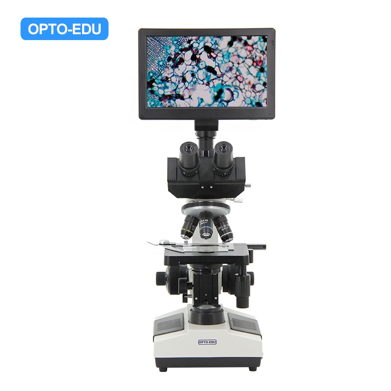 OPTO-EDU A33.1009 1000x xsz 107bn цифровой ЖК-дисплей тринокулярный микроскоп камера