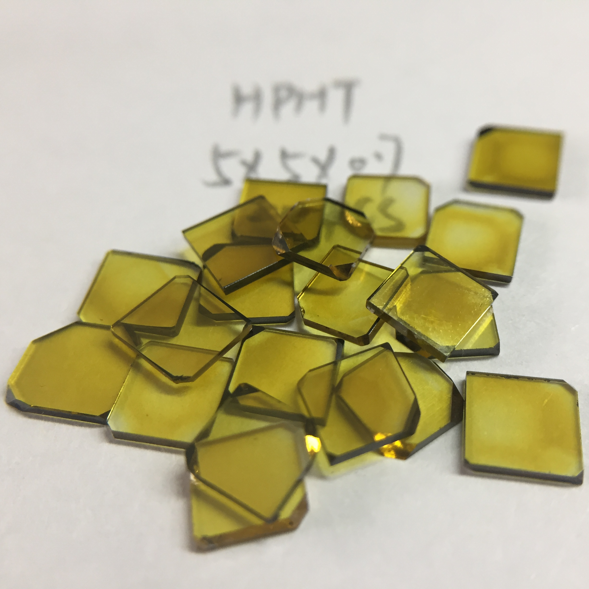 HPHT Семена 5*5 cvd однокристальная алмазная пластина