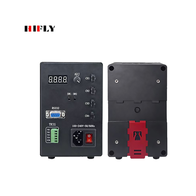 HIFLY Standard Digital 4 Channel LED Controller 60W 120W Dimmer for Machine Vision Light Brightness Control