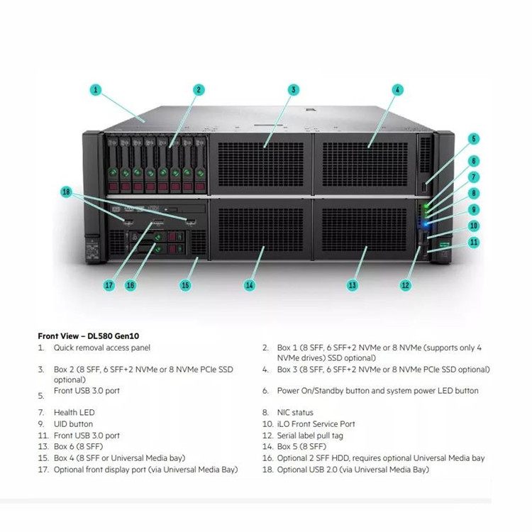 Alibaba сток хит продаж hpe dl580 gen10 сервера золото 6134 процессор 3,2 ГГц стоечный сервер цена