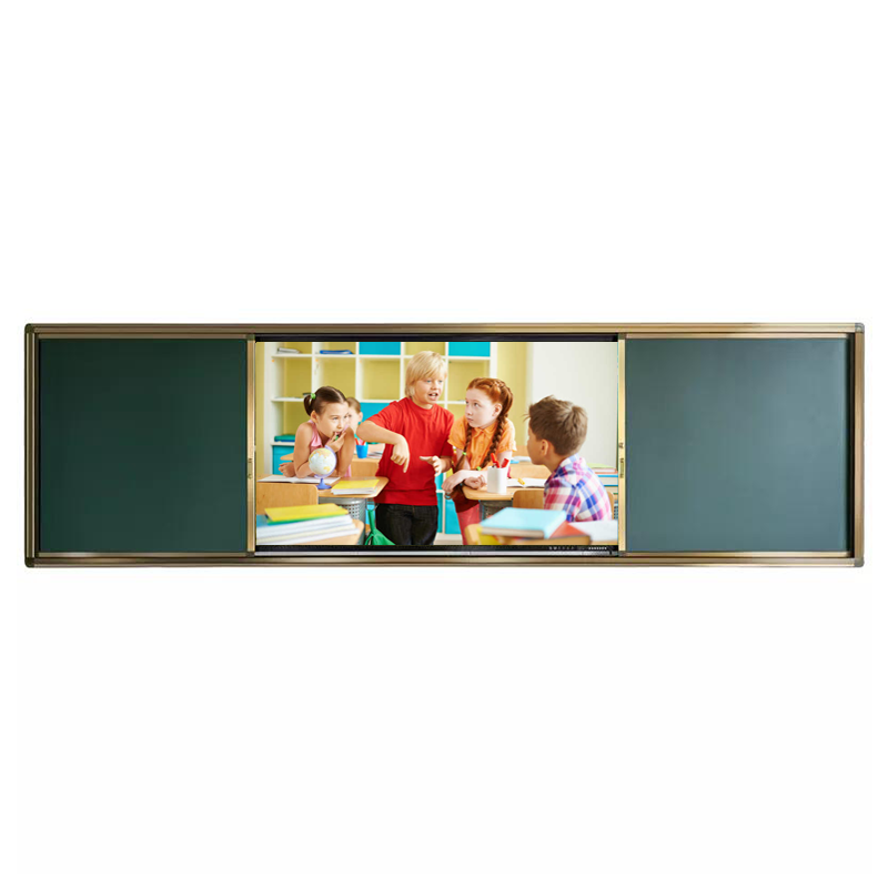 Ultra HD smart touch screen digital board push pull blackboard for school classroom