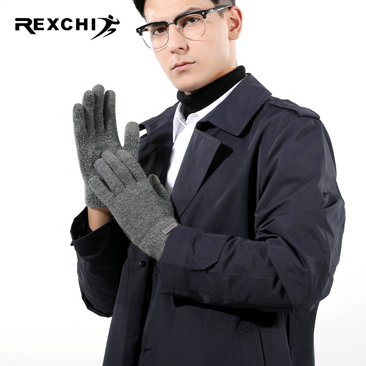 Rexchi DZ118; Новое поступление; Корейские мужские вязаные зимние теплые Велоспорт Оптовый дешевый рекламный экран сенсорный водительские перчатки для женщин