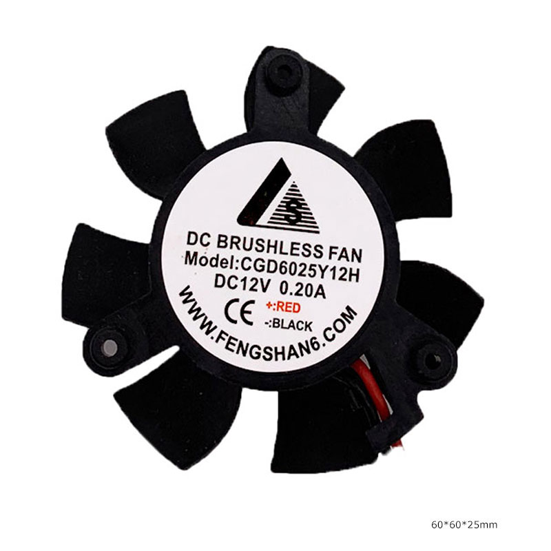 High Quality Frameless Dc Bracket Fan 6025 60X60X25Mm Axial Flow Brushless Dc Fan 12V Canta Oxygen Concent Exhaust Cooling Fan