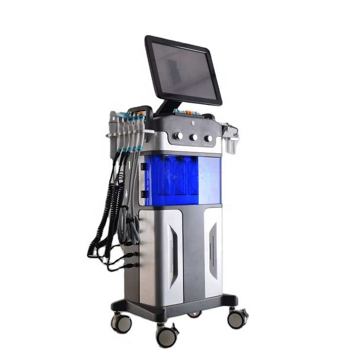 Multifunctional 9 in 1 deep cleaning skin hydrabeauty facial machine for salon