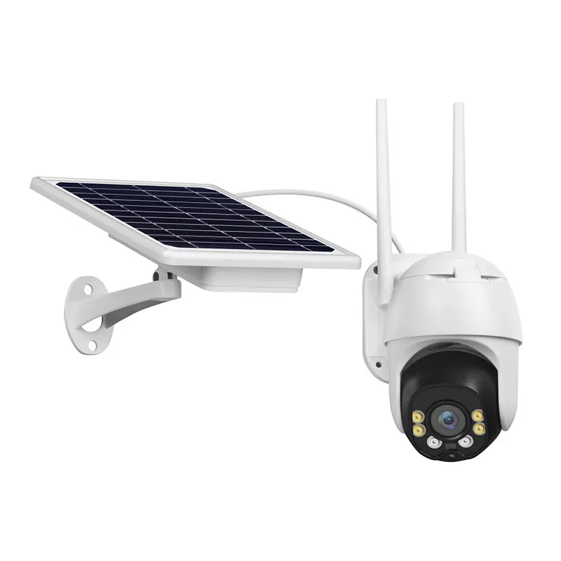 Solar Wifi Camera Outdoors Monitor Wifi/4g Camera Hd 1080p Webcam Rotating Solar Powered Camera