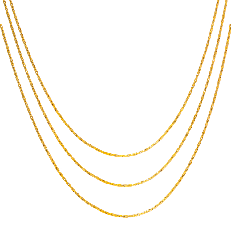 Wholesale New Style Gold Plated Jewelry 18k Fine Gold-plated Chains Men Necklace