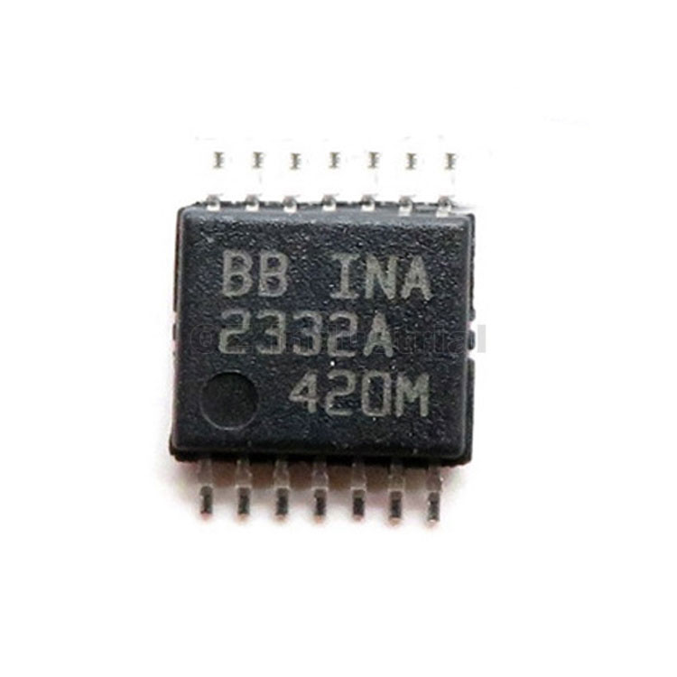 QZ Original INA2332A IC INST AMP 2 CIRCUIT 14TSSOP NA2332AI Instrumentation Amplifier IC INA2332AIPWR