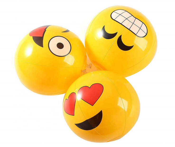 ПВХ надувные Emoji пляжные шары партия Сувениры для детей и взрослых Пляж Бассейн партии игрушечные лошадки