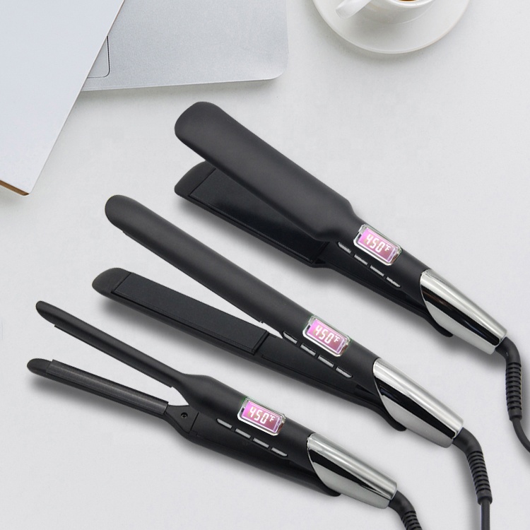 Ulta 2021 Customize Ceramic Private Label Hair Flat Iron Professional Brazilian Wide Plate Hair Straightener
