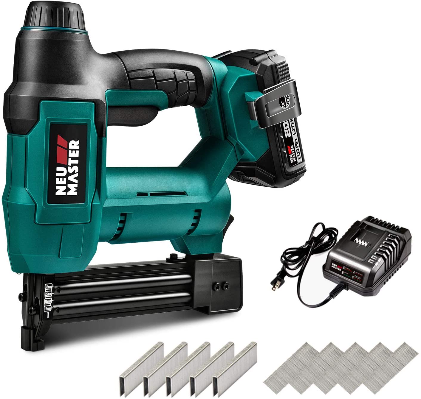 Беспроводной Brad Nailer, NEU MASTER NTC0023 перезаряжаемый пистолет для ногтей/штапельный пистолет для обивки, столярных и деревообрабатывающих проектов,