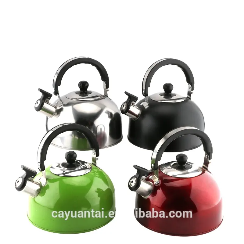 nice designed colorful whistling kettle jug tea kettle water kettle stainless steel