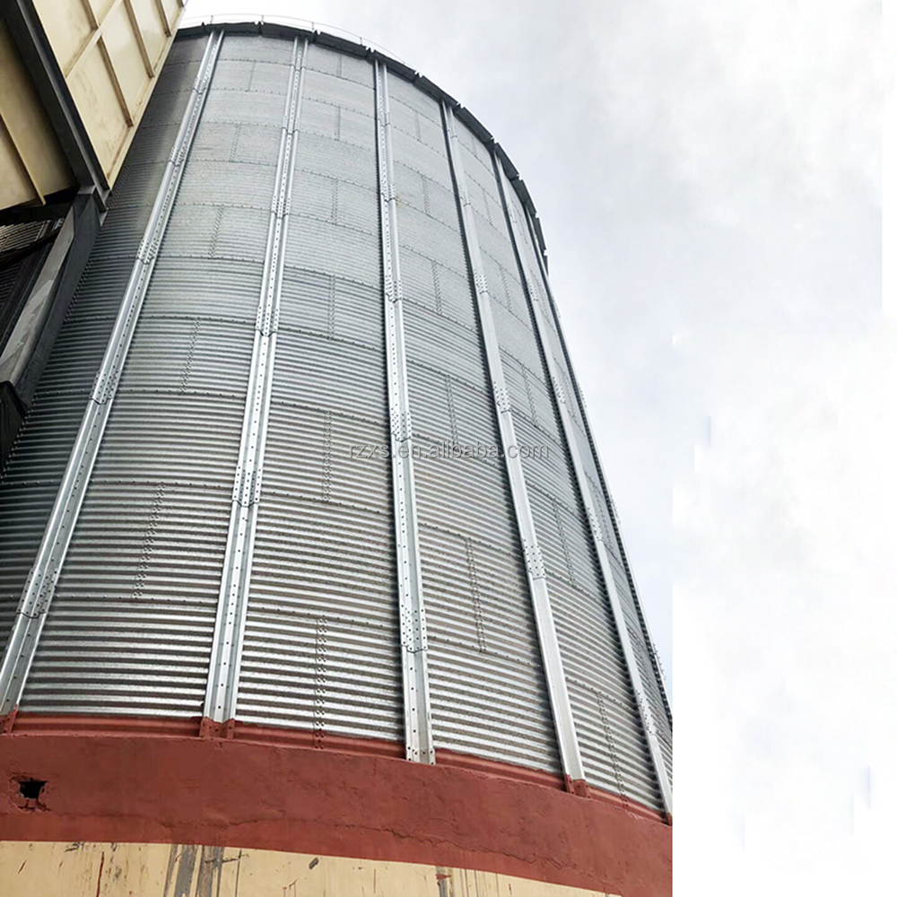 Профессиональный STR STGF80 8000 тонн, местное хранилище для кукурузы, Гофрированный стальной зерновой силос