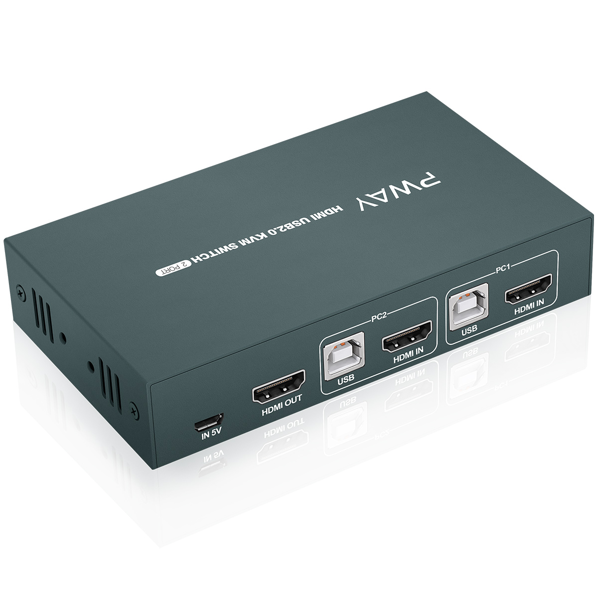 Видеопереключатель с 2 портами USB 2,0 KVM HDM I адаптер для подключения клавиатуры принтера мыши 2 компьютера используют 1 монитор