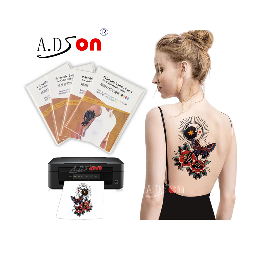 Print Your Own Temporary Tattoos Inkjet Laser A4 Blank Tattoo Papers Waterslide Tattoo Printable Decal Paper