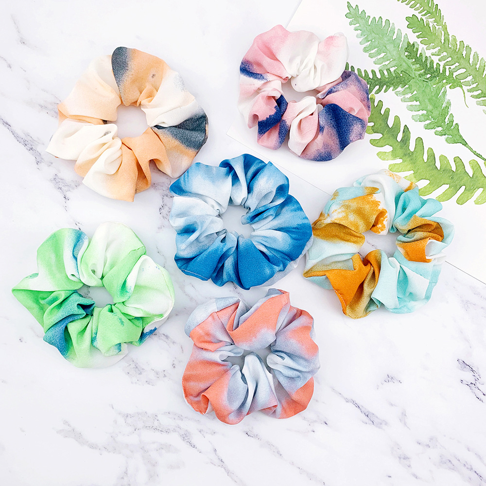 Модные звезды волосы Scrunchies раза большой кишечник круг Упругие волосы круг девушка аксессуары для волос