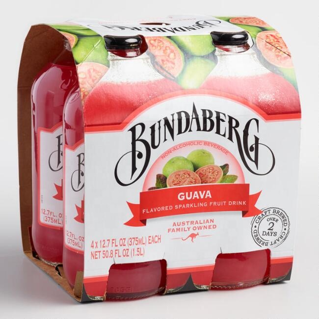 Высококачественный вкусный безалкогольный напиток aberg guava carbonate 4x375ml