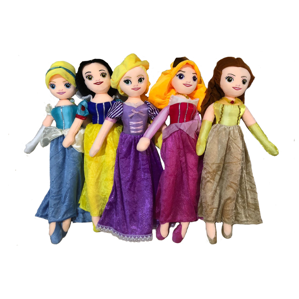 RTS LOW MOQ baby doll Cartoon character princess Ragdoll snow white ariel princess fashion playing doll