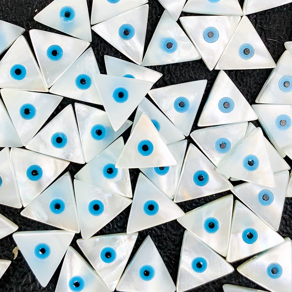 eye 10-12 mm White Mother of Pearl Shells Jewelry Making Beads