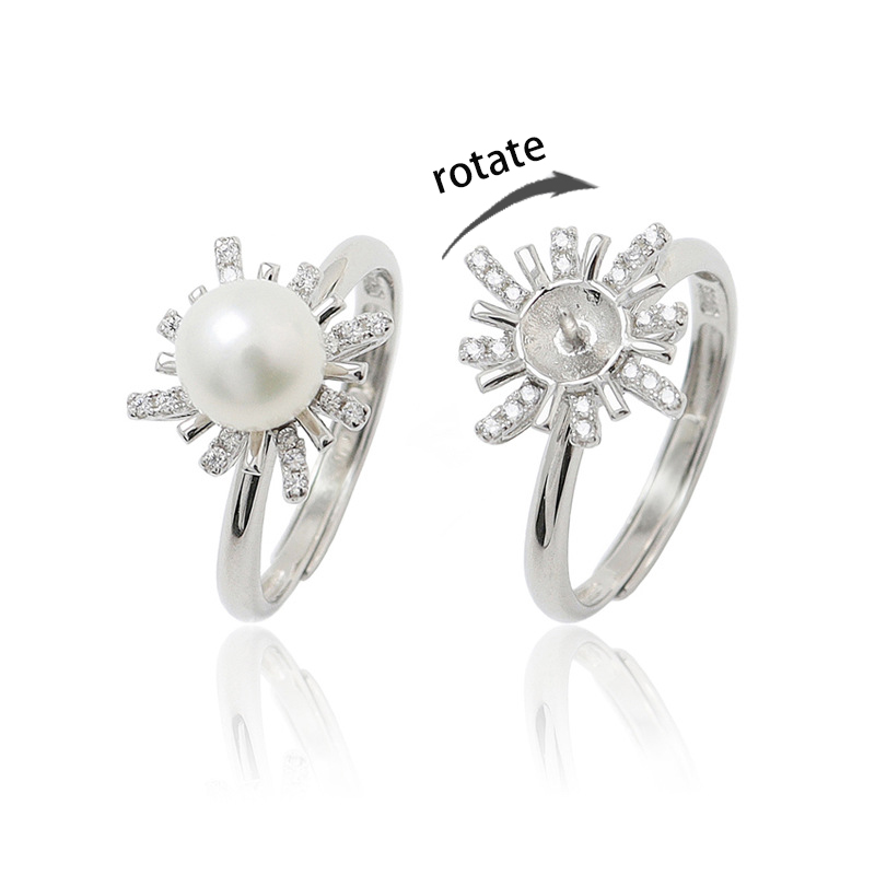 Ready to Ship High End Rotate Freely Ring Silver Fidget Anxiety Ring