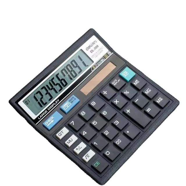 Brand calculator large display dedicated dual power matte non-slip durable financial accounting calculator