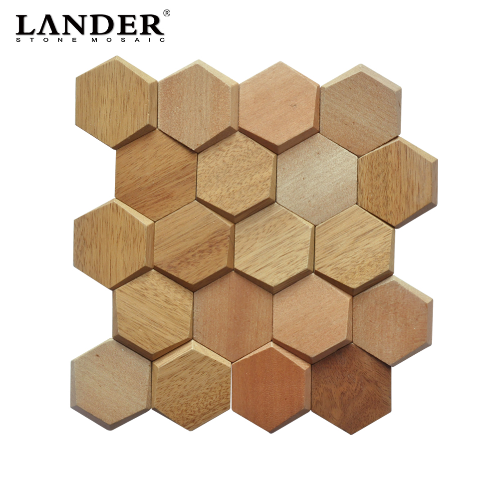wooden 3d wall decorated slat wood panels decorative interior decor wood wall indoor paneling mosaic tile