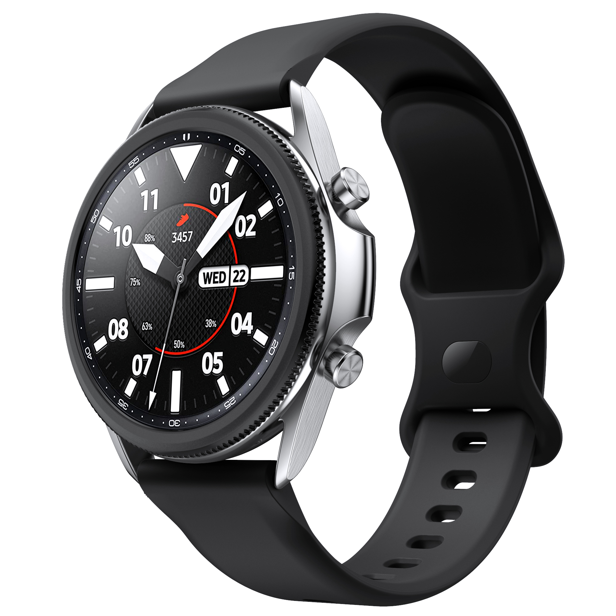 20mm 22mm soft silicone watch strap quick release sport loop bands for samsung watch band galaxy watch 4 3