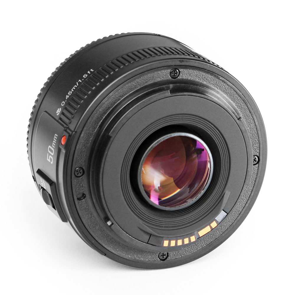 YONGNUO YN EF 50mm f/1.8 AF Lens 1:1.8 Standard Prime Lens Aperture Auto Focus for Canon EOS DSLR Cameras D1723