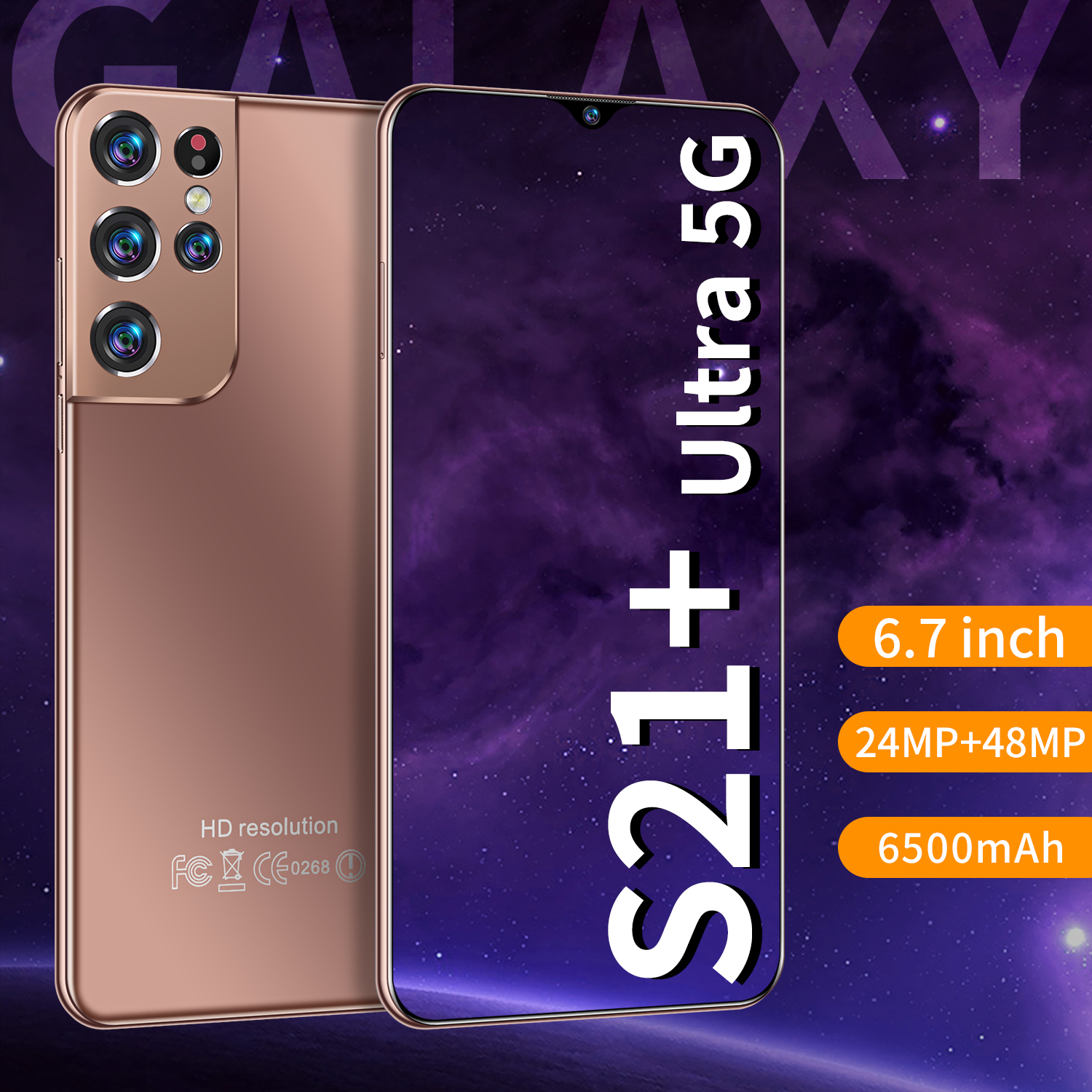 Оригинальный мобильный телефон 6,7 s21 + 16 ГБ 512 ГБ 4800 мАч 4G 5g смартфон
