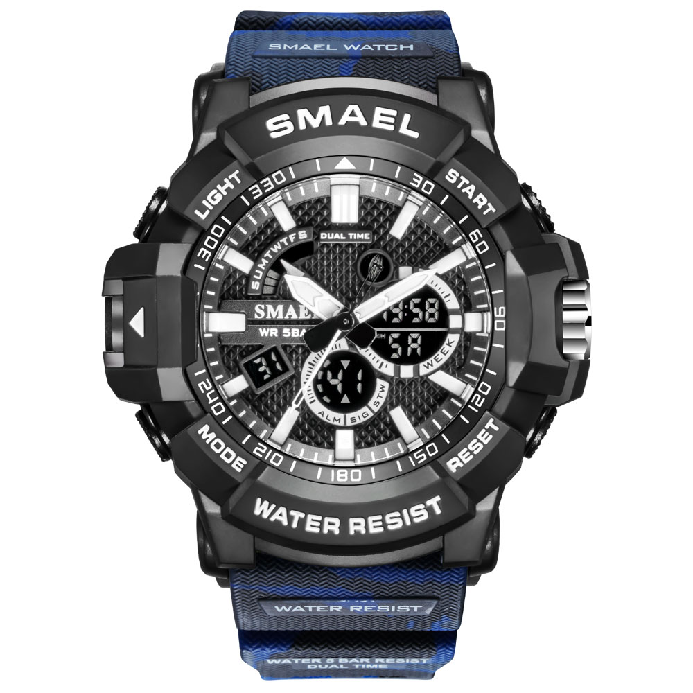 SMAEL NEW 1809MC Camouflage digital watch waterproof watch straps