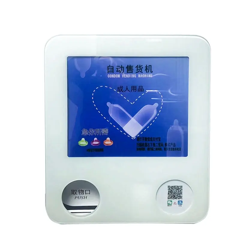Mini QR Code Payment System Condom Hotel Wall Mounted Vending Machine