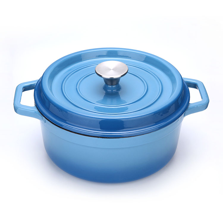 Sarchi круглая широкая эмалированная чугунная кастрюля с покрытием Cocotte