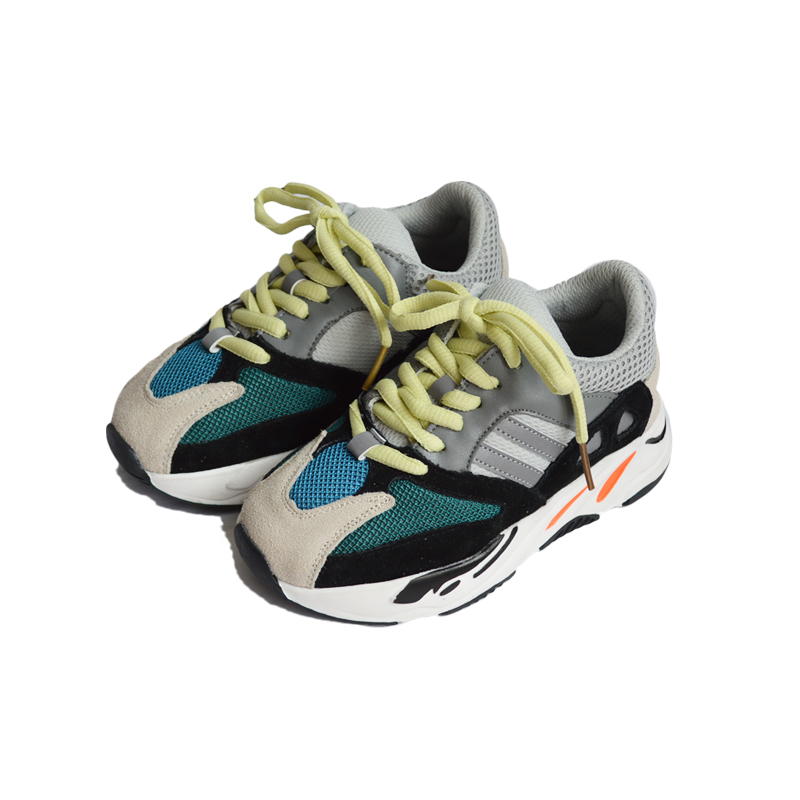 Customization Boys Girls Lace-Up Mesh Sneakers Children School Sport Trainers Baby Toddler Little Big Kid Casual Stylish Shoes