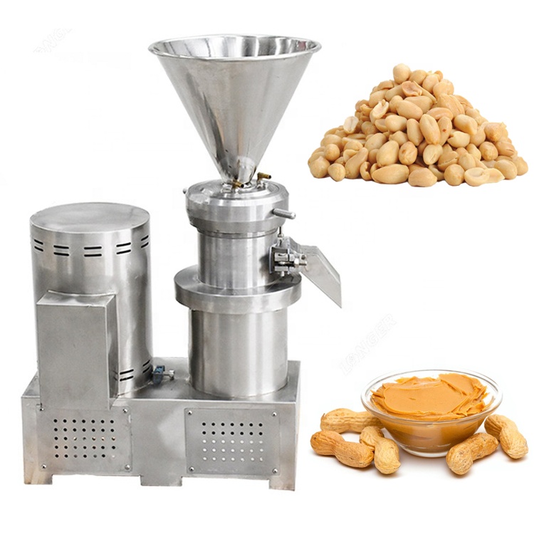 Commercial Chilli Paste Wet Grinding Making Machine Vertical Sesame Peanut Butter Colloid Mill