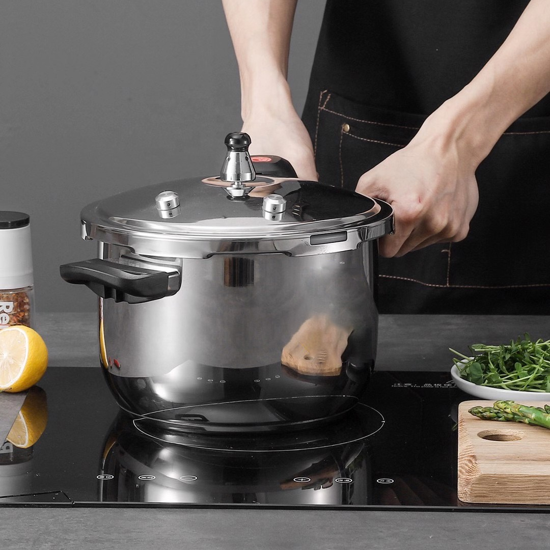 Прямая продажа с фабрики, Высококачественная кухонная посуда для приготовления пищи, скороварка из нержавеющей стали с ручками