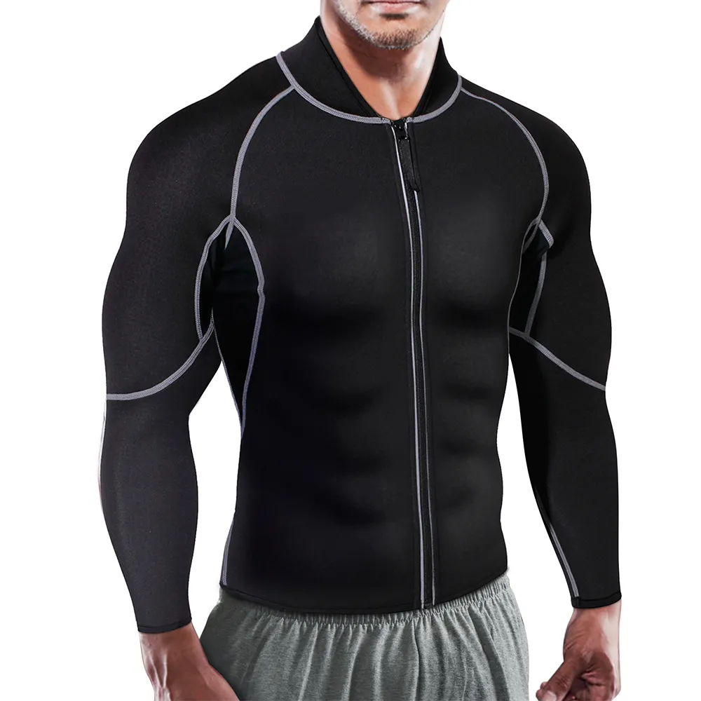 Shapewear Long Sleeve Neoprene Outdoor Sauna Suits Workout Hot Sweat body shaper For Men