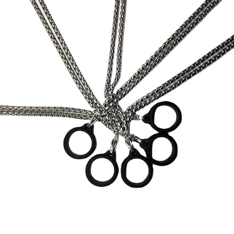 Manufacturers direct trend metal necklace silica gel hanging sets high-end atmosphere