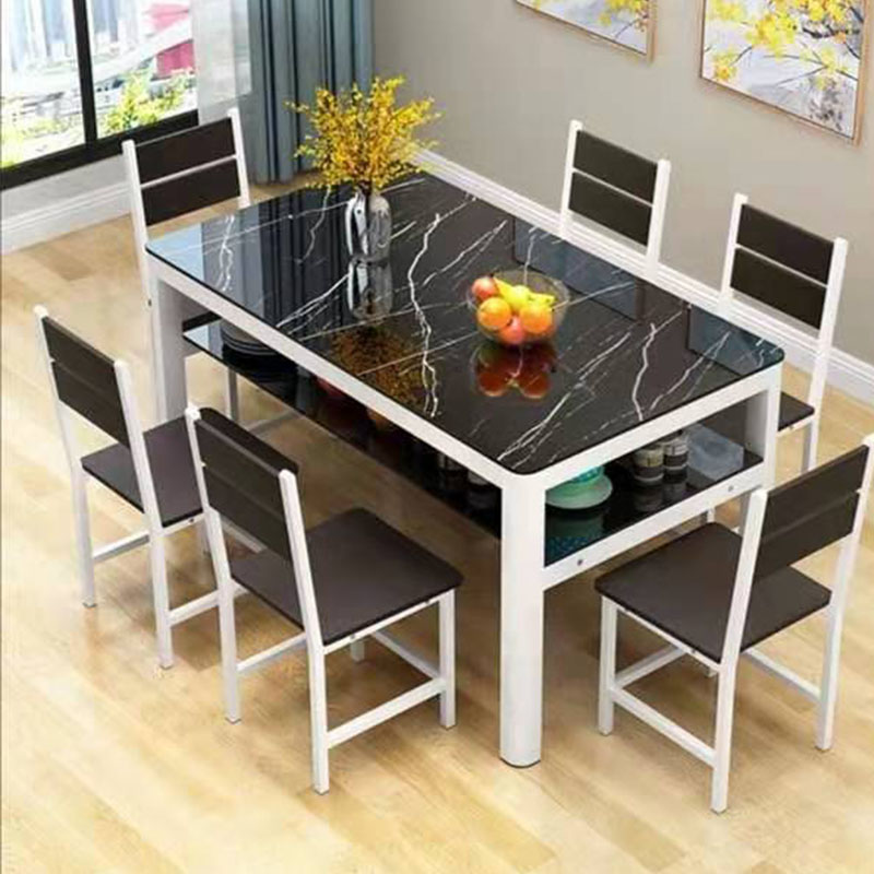 Modern Dining Room Furniture Folding Furniture Sets Dinning Table Sets Quality Multi-Functional Marble Table and Chairs