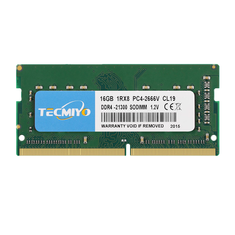 TECMIYO DDR4 16GB Laptop RAM 2666MHz SODIMM PC4 Non ECC Unbuffered Laptop Memory